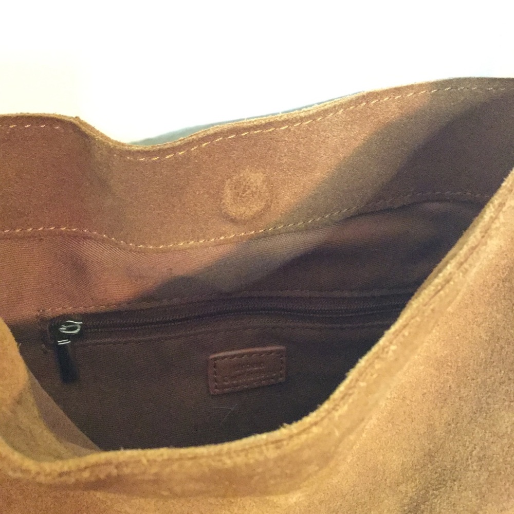 SOLD Urban Outfitters Lulu  Suede Bucket Bag Brown - Picture 11 of 11